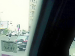 BUMS BUS - German MILF gets cum covered in naughty pickup and fuck in the bus