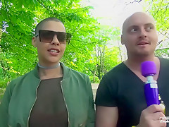 BUMS BUS - Sexy squirting British babe Sigourney Beaver gets fucked in the bus