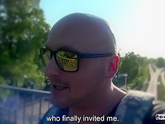 BUMS BUS - Sexy squirting British babe Sigourney Beaver gets fucked in the bus