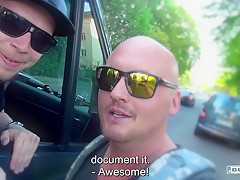 BUMS BUS - Sexy squirting British babe Sigourney Beaver gets fucked in the bus