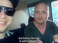 BUMS BUS - Sexy squirting British babe Sigourney Beaver gets fucked in the bus