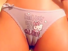 Sexy shaved cameltoe pussy lips firm round ass hard nipples