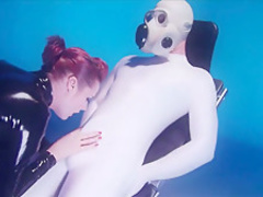 Horny pornstars Karina Currie and Paige Ashley in incredible big tits, redhead adult video