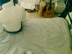 Red pointed lace up ballerinas and zara outfit