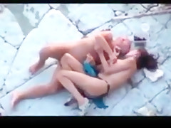 Voyeur beach anal sex