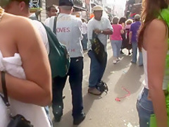 Incredible pornstar in hottest redhead, voyeur adult clip