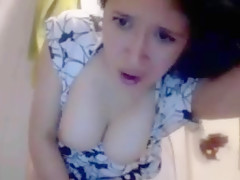 Snr horny girl cum in the bathroom