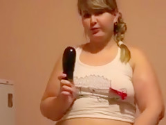 Plump woman with hairy pussy