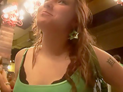 Crazy pornstar in horny blonde, striptease porn movie