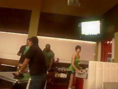 Crazy pornstar in horny blonde, striptease porn movie