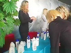 Amazing pornstars Barbara Summer, Sarah Blue and Kia Winston in horny group sex, fetish sex scene