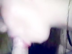 My busty blond fuckfriend give sloppy blowjob to my friend