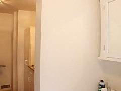 Skinny milf on toilet 1