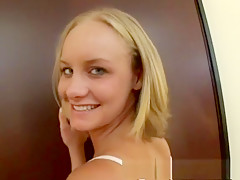 Horny pornstar Leah Wilde in amazing blowjob, blonde porn clip