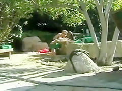 Crazy homemade Blonde, Stockings adult video