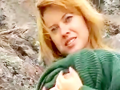 Cute russian babe krista masturbates outdoor