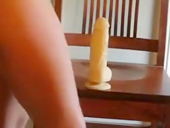 Wife riding her dildo