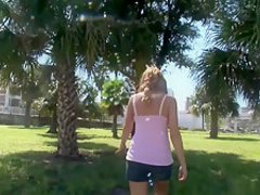 Horny pornstar in hottest outdoor, blonde sex movie