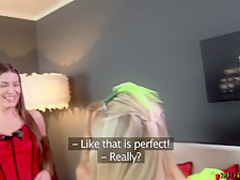 Crazy pornstars Izzy Delphine, Gabriella Daniels, Silvie Luca in Exotic Fingering, Stockings sex scene