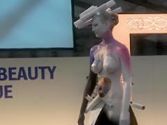 Bodypaint Fashionshow Nude Show Prague