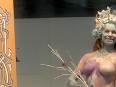 Bodypaint Fashionshow Nude Show Prague