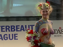 Bodypaint Fashionshow Nude Show Prague
