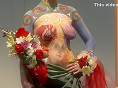 Bodypaint Fashionshow Nude Show Prague