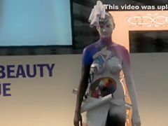 Bodypaint Fashionshow Nude Show Prague