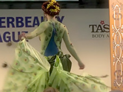 Bodypaint Fashionshow Nude Show Prague