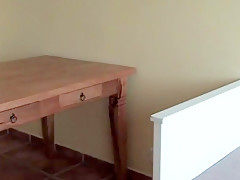 Hairy chubby mature masturbation