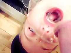 Whores Throat Used As Urinal