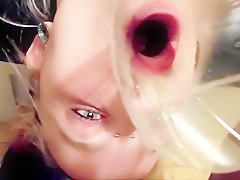 Whores Throat Used As Urinal