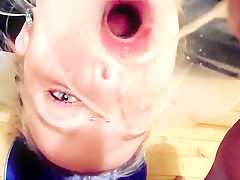 Whores Throat Used As Urinal