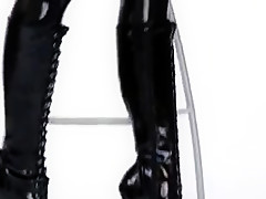 Latex lucy - dancing in ballet  boots