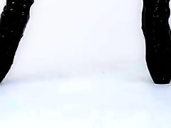 Latex lucy - dancing in ballet  boots