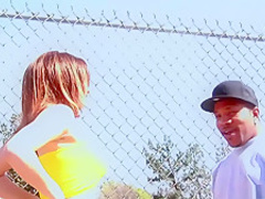 Horny pornstar Angelica Sweet in crazy college, interracial adult scene