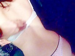 Exposed strips and sucks boyfriends dick