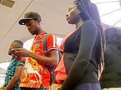 Sexy russian ass go to the train