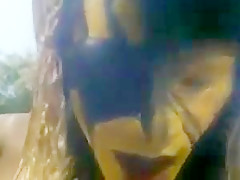 Little college girl and tribu african