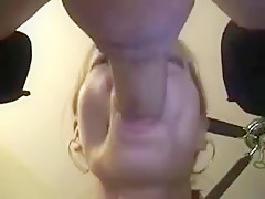 Amateur mature deep and wet blowjob