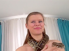 Hottest pornstar in horny blonde, creampie sex clip