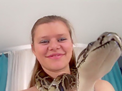 Hottest pornstar in horny blonde, creampie sex clip