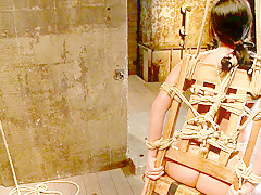 Bound In A Chair With A Vibrator Perfectly Stuck On Her Clitlet's Just Watch Her Suffer And Cum - HogTied