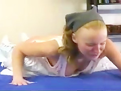 junior girl strapped face forward