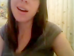 Beautiful brunette teen living the good life