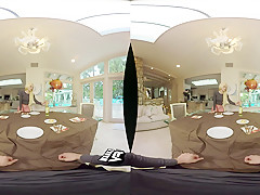 Angel Smalls & Elsa Jean in Thanksgiving Dinner - WankzVR