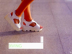 Fabulous pornstar Green Eyes in Amazing Brunette, Striptease porn clip