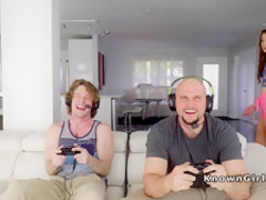 Bf with his friend gangbangs girlfriend