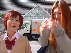 Fabulous Japanese whore Meguru Kosaka, Roa Sumikawa in Amazing Threesomes JAV scene