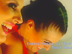 Crazy pornstars Sea J. Raw and Darryl Hanah in hottest brazilian, threesome porn video